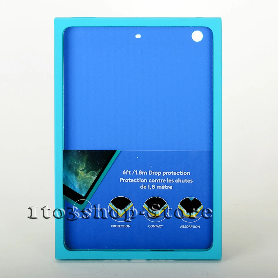 Logitech BLOK Protective Shell Case Cover for iPad Mini 2 iPad Mini 3 Teal/Blue - Image 4 of 4