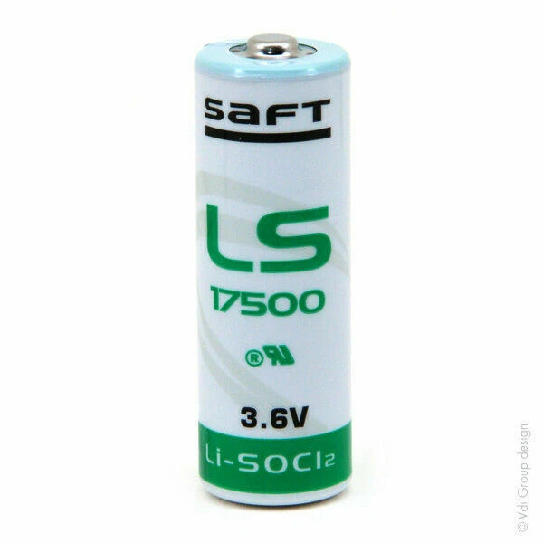 PILA SAFT LITIO LS 17500 FORMATO A 3.6V LS17500 R23 LISOCI2 3600mA ANTIFURTO PLC