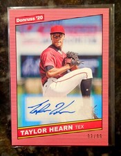 2020 Panini Donruss Retro 1986 Signatures Taylor Hearn #86S-TH Auto SP/99