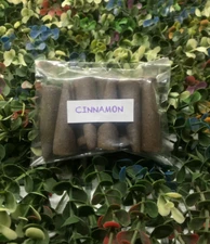 Cinnamon Backflow Incense Cone Hand Dipped with Essential Oils 100% Natural