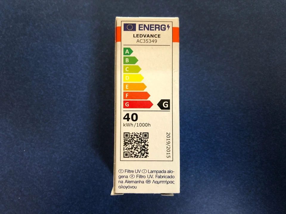 OSRAM Halogen Stiftsockellampe 40W G9 Matt 230V für Backofen 66740 Halopin Oven - Bild 4 von 4