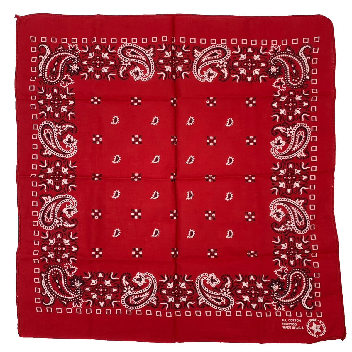 小物 60's Vintage bandanna iron cross pattern 小物 60's Vintage bandanna iron cross pattern 小物 60's