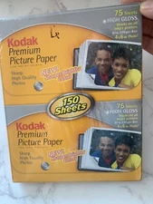 Kodak Premium Picture Paper High Gloss 150 Sheets Ink Jet Printer New / Sealed