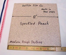 1 pc. Speckled: Daltile Ceramic Floor Tile: 8" X 8" Peach, White & Darker Colors