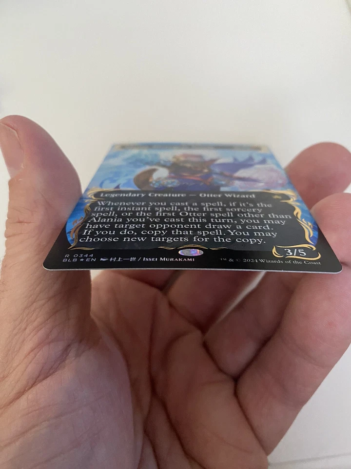 Alania, Divergent Storm (0344) *RAISED FOIL BORDERLESS* Bloomburrow MT/NM MTG - Image 3 of 4