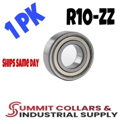 R10-ZZ Premium Shielded Ball Bearing, 5/8''x1-3/8''x0.3438'', R10z (1 QTY)
