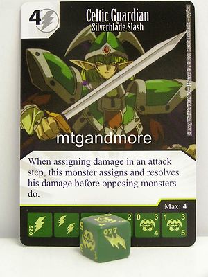 Yu-Gi-Oh Dice Masters - #077 Celtic Guardian - Silverblade Slash - Base Set