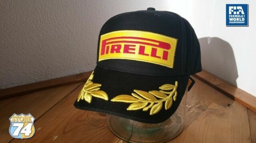 off white pirelli hat