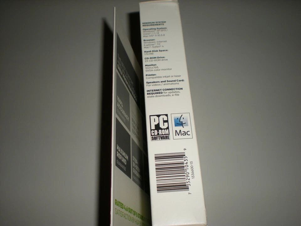 H&R Block 2013 Deluxe Federal & State. Imports Turbotax. Sealed retail box.  - Image 3 of 4