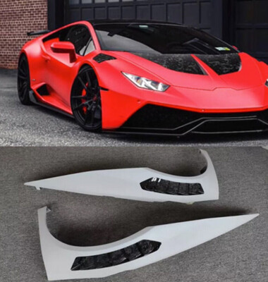 Half Forge Carbon Fiber Front Bumper Fender For Lamborghini Huracan LP580 LP610 