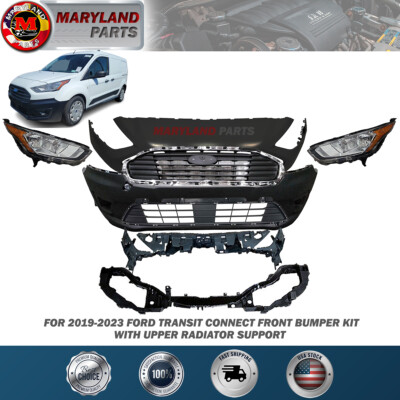 #ad #ad For 2019 2023 Ford Transit Connect Front Bumper Kit with Upper Radiator Support $749.99