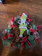 Grinch Handmade Christmas Wreath The Grinch Who Stole Christmas 20 Inch Wreath