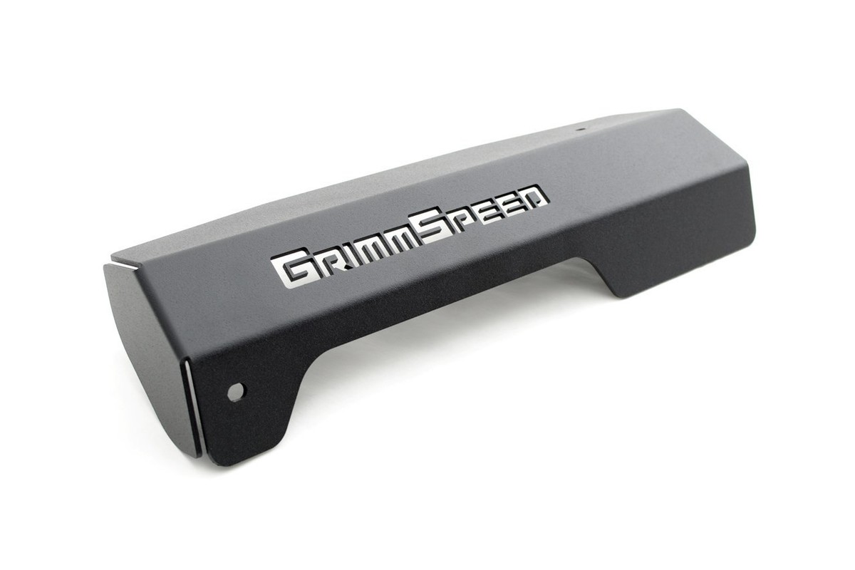 GrimmSpeed Aluminum Pulley Cover (Black) for 2015-2021