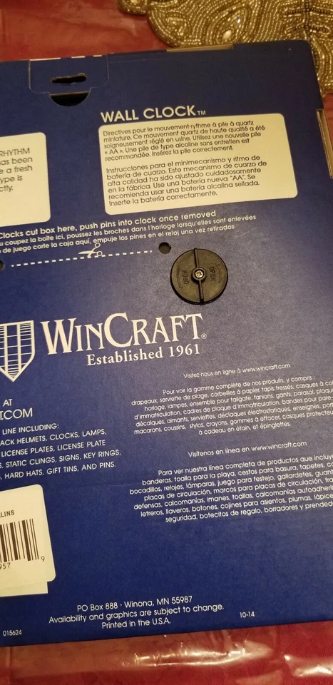  Miami Florida Marlins  Baseball Club Wall Clock NIB established in 1993 - Image 3 of 4