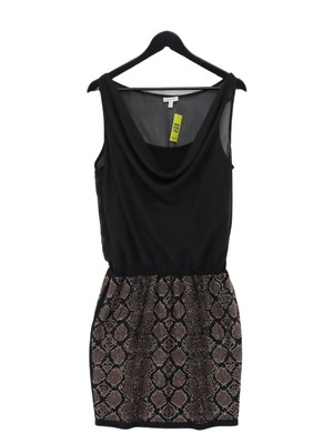 Cache Damen Midikleid L schwarz Polyester mit Elasthan A-Linie