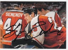 SHJON PODEIN Autographed Signed 1995 Upper Deck card Philadelphia Flyers COA