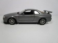 MOTORMAX 1/18 GRAY NISSAN SKYLINE GT-R USED VERY NICE NO BOX *READ*