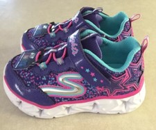 SKECHERS Galaxy Lights Toddler Girl s Purple/Multi Sneakers Size 5