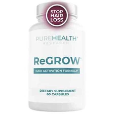 ReGrow Hair Growth Vitamins – Biotin Hair Supplement by PureHealth Research 