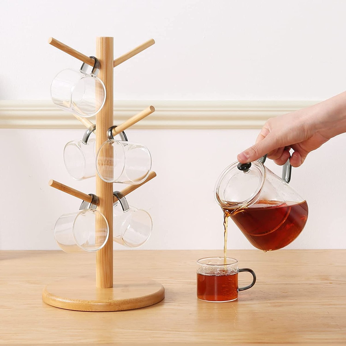 Kitchen Mug Tree Holder Coffee Tea Cup Drying Rack Stand Storage Organizer  | eBay