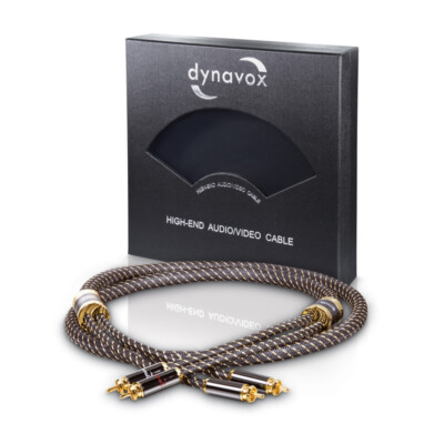 Dynavox Black Line  High-End Stereo-Cinchkabel (RCA) - 1 m (100 cm)