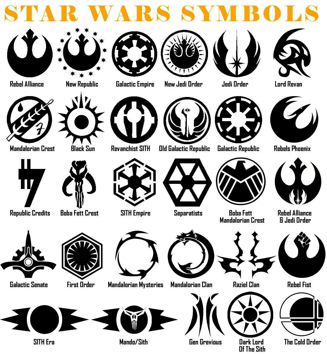 Star Wars Symbol Vinyl Decal Sticker Door Window Starwars Galactic USA  Seller