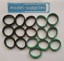 Matchbox 1-75 (not 1st or 2nd issue) tracks - 4pr green/4pr Black per pk(ODD248)