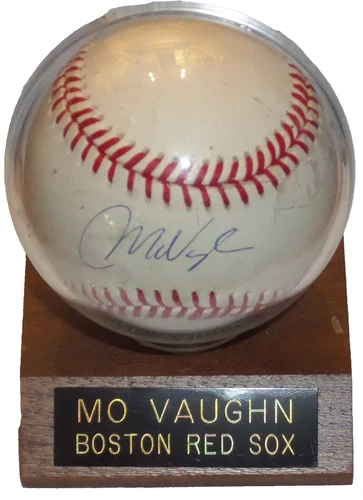 Mo Vaughn Original Autographed Baseball MLB Balls