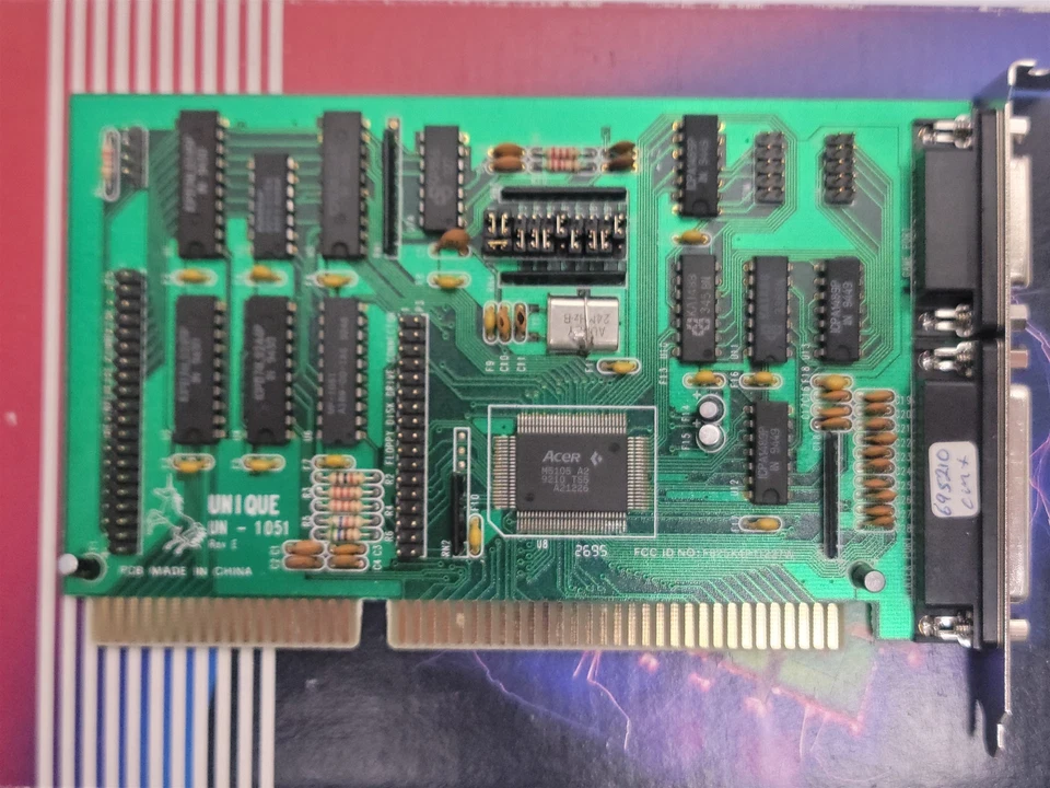 Unique UN-1051 IDE-FDD Controller I/O Card , ISA - Image 3 of 4