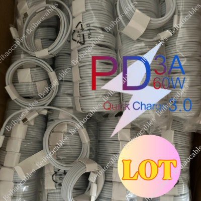 60W USB C to C Cable Fast Charge PD Cord 3/6FT For iPhone15/16 Pro Samsung lot