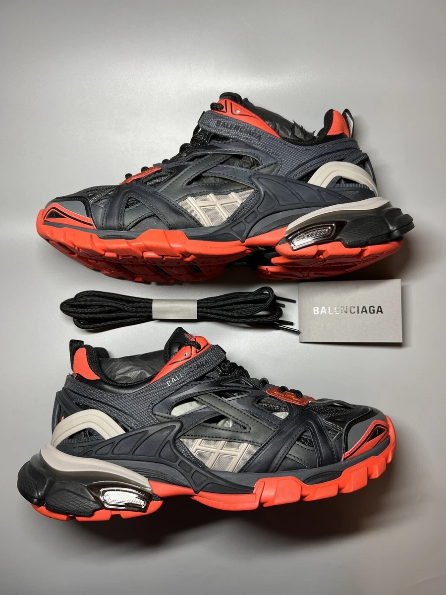 Balenciaga Track 2 Sneaker in Black & Grey & Red