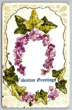 Valentine's Day Postcard - Valentine Greetings  1910