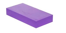 HDPE Plastic Rectangular Solid Bar - Block 2" x 6" x 6"- Purple 