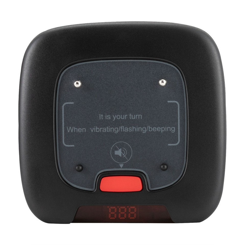 Restaurant Pager System Wireless Food Service Beeper+Power Adapter w