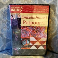 Embellishment Potpourri: Sewing with Nancy Zieman (DVD, 2007) NEW