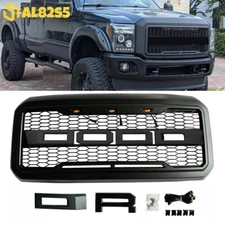 Raptor Style Front Grille For 2011-2016 F250 F350 Super Duty Mesh Grill Black