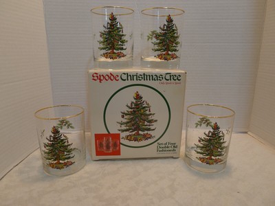 spode christmas tree tumblers