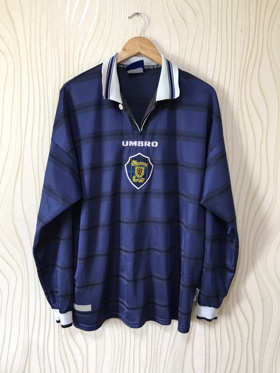 SCOTLAND 1998 2000 HOME FOOTBALL SHIRT SOCCER JERSEY LONG SLEEVE