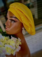Yellow Satin Bonnet
