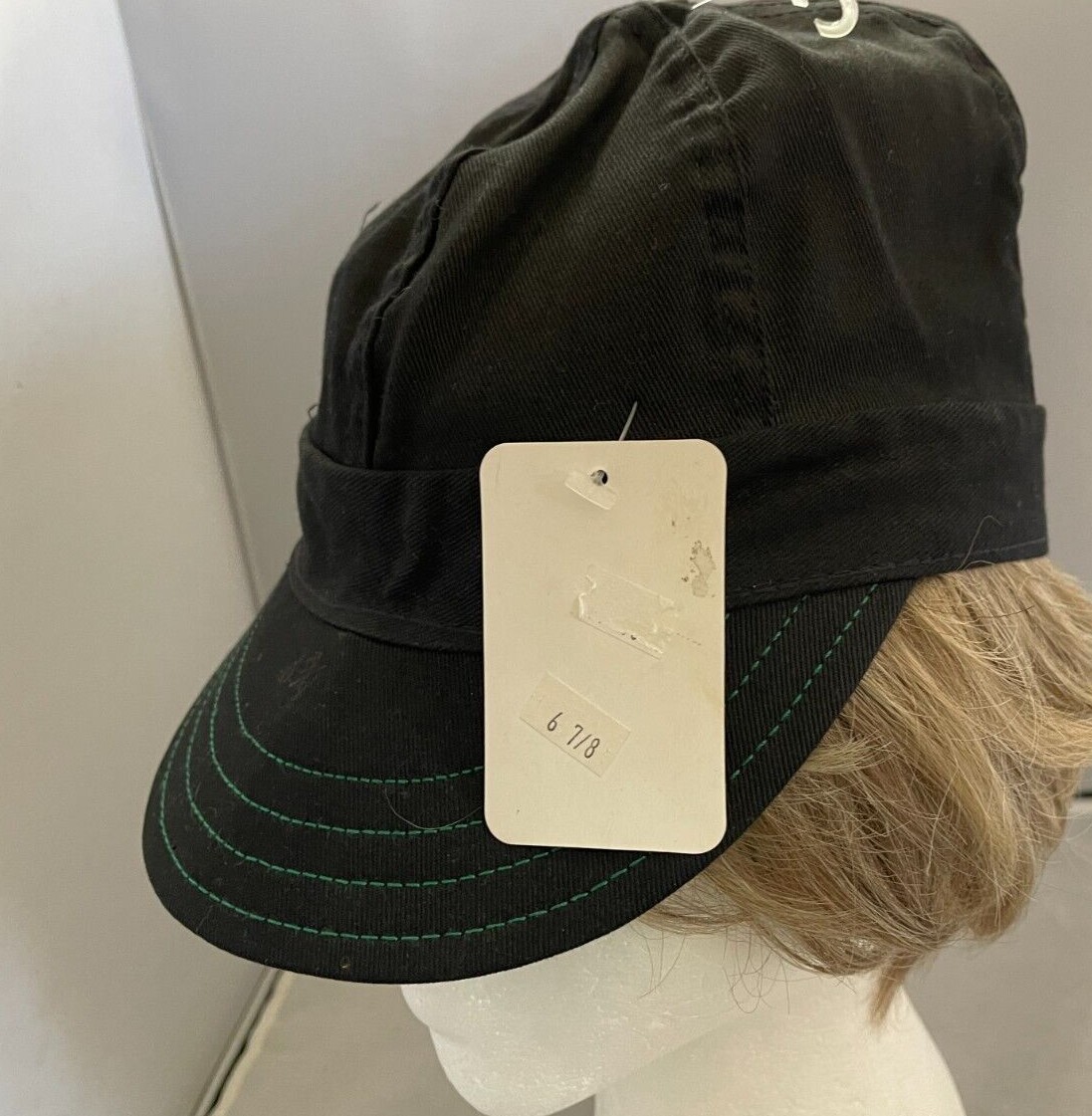 KROMER Original Black Railroad Engineer Train / Welders Cap USA Sz 6 7