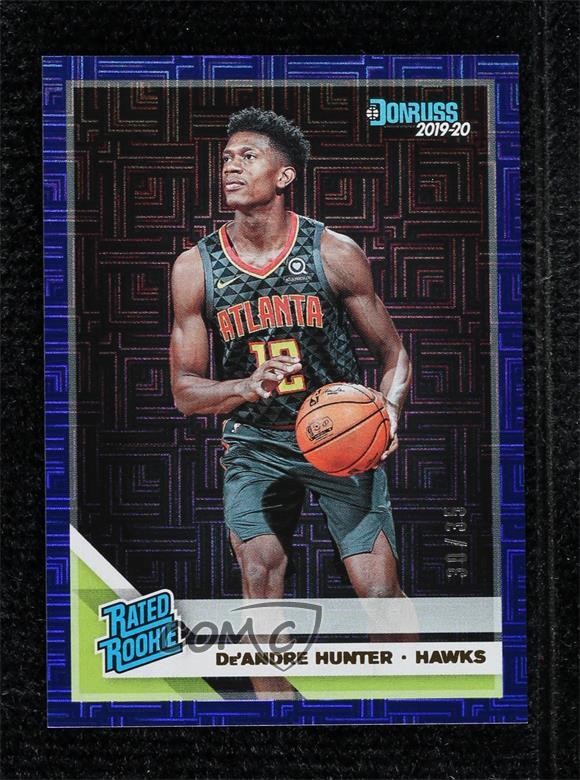 2019-20 Panini Donruss Rated Rookie Blue Infinite 30/35 De'Andre Hunter #204 t2a
