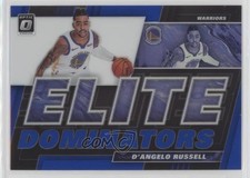 2019 Panini Donruss Optic Elite Dominators Blue Prizm 39/49 D'Angelo Russell rf2