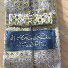 VTG Brooks Brothers Silk Tie Iridescent Purple Micro Geometric Pattern Italy