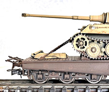 1:87 H0 Schwerlastwagen + Artitec Königstiger Transp. Militär, Wehrmacht, WW II