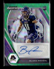 2021 Panini Prizm Draft Picks Collegiate #DPA-BPR Blake Proehl Autographs Green
