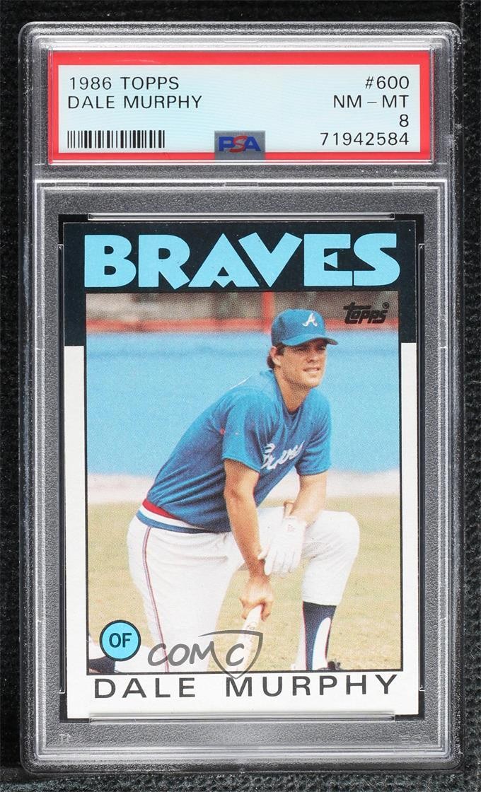1986 Topps Dale Murphy #600 PSA 8 15zx