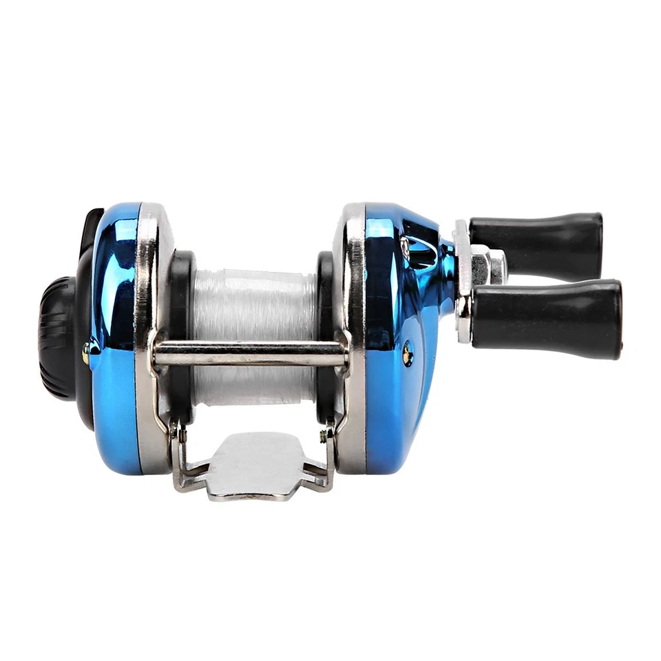 Tragbare Mini Angelrolle Aluminium Spule Metall Kleine Spinnrolle Winter. - Bild 3 von 4