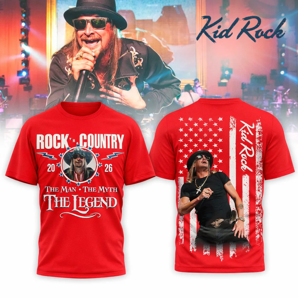 Kid Rock Tour TShirt, Loop Tour 2026 All Over Shirt