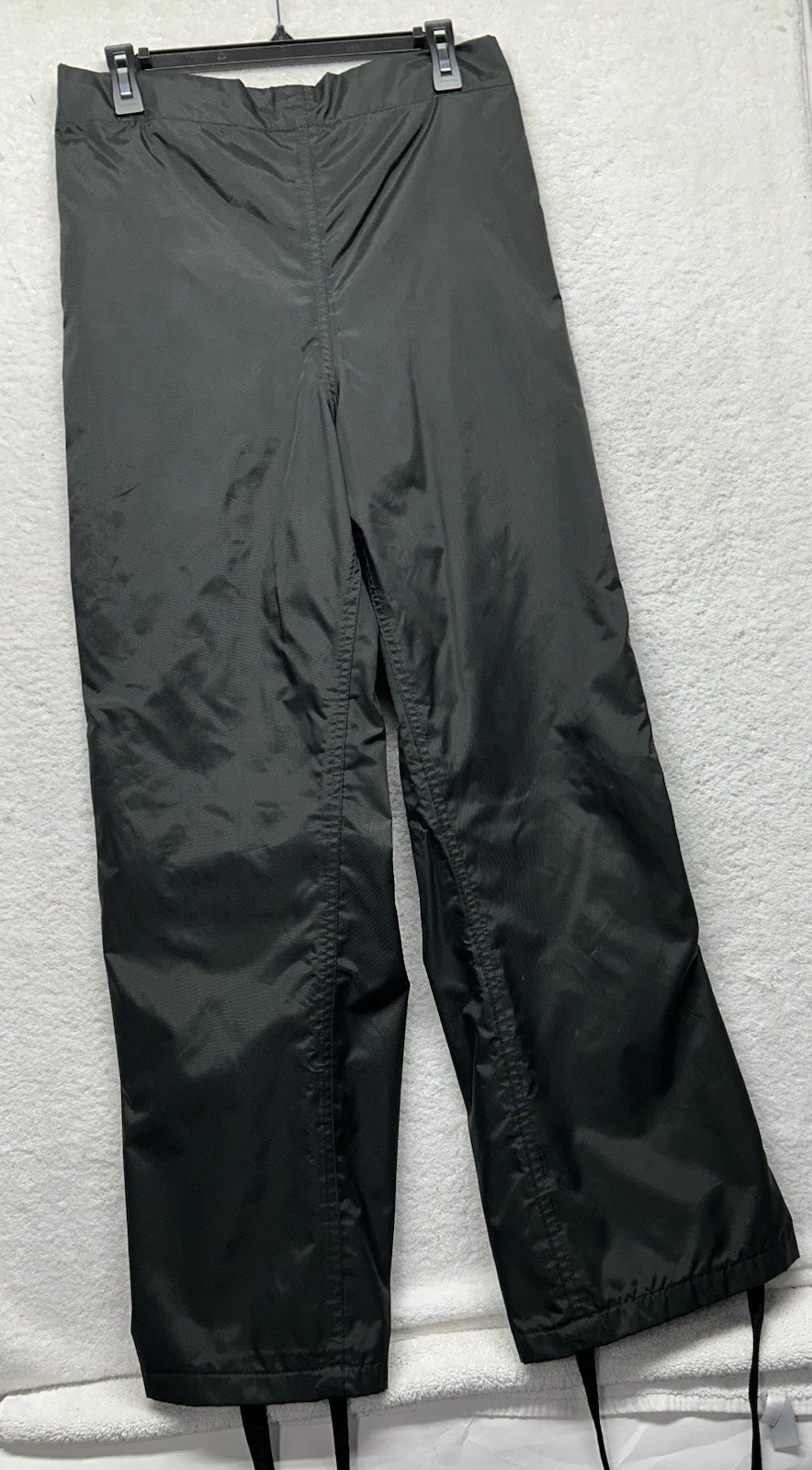 Harley Davidson Mens Size L Black Made in USA Vintage Full Speed Rain Pants (U3)