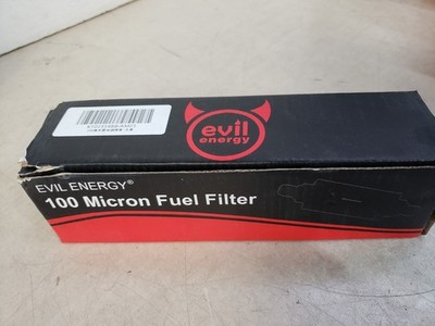 EVIL ENERGY Inline Fuel Filter 100 Micron with 6AN 50mm-Fuel Filter